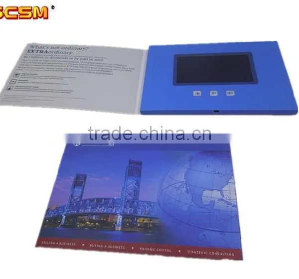 Hot 10 Inch Chrome Paper uv Printing Lcd Video Greeting Card Digital Business Card Video Brochure for Advertising photo-5
