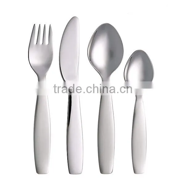 Food Grade Material 430 304 Kids Flatware Set With Cute Animal Designs