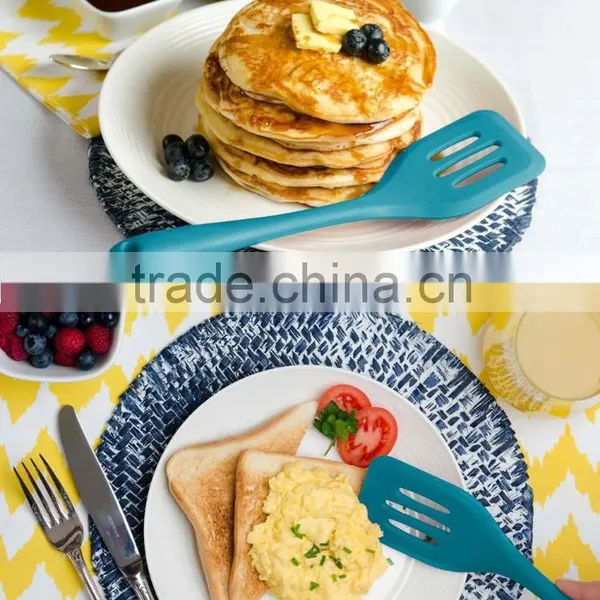 Silicone Kitchen Utensil Set (5 Piece) in Hygienic Solid Coating + Bonus 101 Cooking Tips photo-2