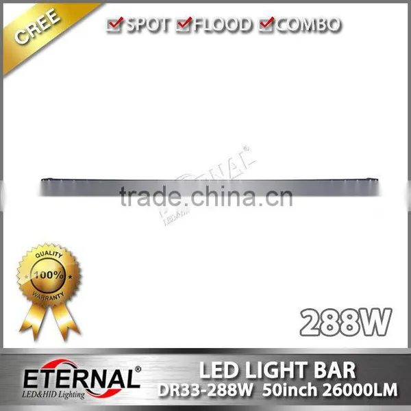 50in 288W High Power Radius Offroad 4x4 Raciing Powersports ATV UTV SUV Bune Buggy Truck Led Light Bar photo-2