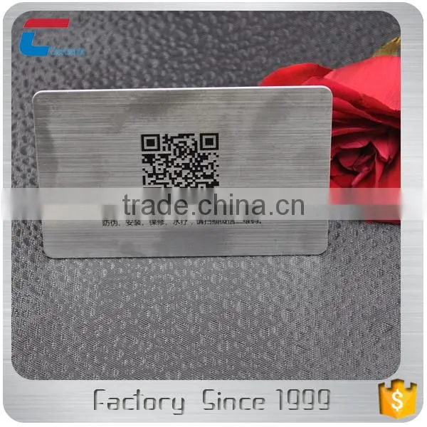 High Quatity Personized Brushed Stainless Steel Rose Gold Metal Cards photo-3