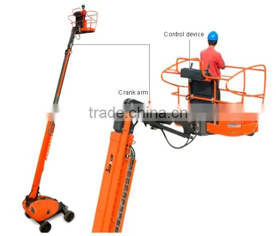 CE ISO Self-propelled Straight Arm Aerial Work Platform Jeakue photo-3