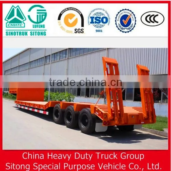 50 Ton 60 Ton Low Bed Semi Trailer/ Lowbed Semi Trailer/ Low Loader Semi Trailer For Sale photo-2