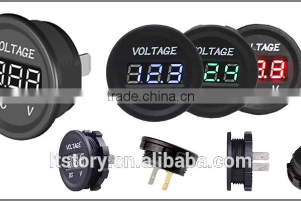 Marine LED Display Digital Only Voltmeter Gauge photo-3