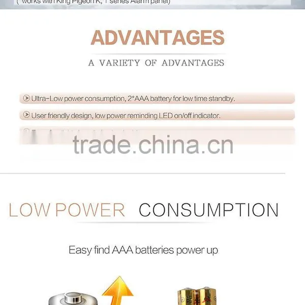 Economic Low-cost and Low Power Wirless Door Contact Sensor Wireless Internal Antenna Door Magnetic Sensor DM-100C photo-3