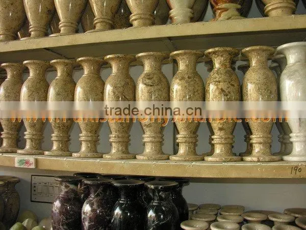 UNIQUE FOSSIL MARBLE FLOWER VASES photo-2