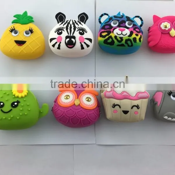 Cute Cartoon Silicone Coin Purse Storage Bags Wallet Bag for Women Kids Girls photo-6