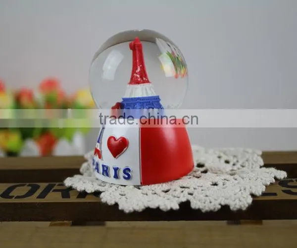France Paris Eiffel Tower Water Snow Globe photo-6
