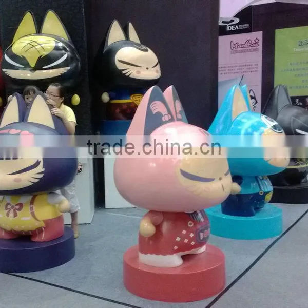 Fiberglass Cartoon Cat Sculpture photo-2