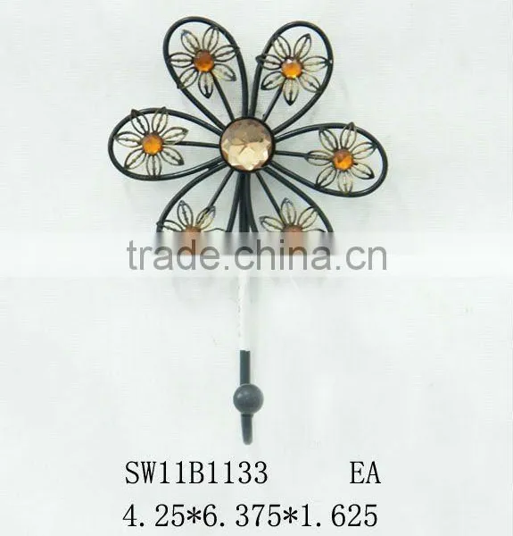 Metal Flower Wall Hook