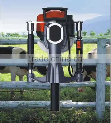 52mm Petrol Gas Powered Electric Power Mini Hand Fence Pile Piling Driving Hammer Machine Portable Honda Engine Post Driver photo-2