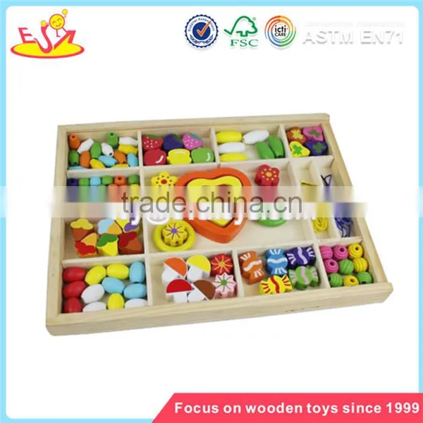 Wholesale Diy Creative Wooden Beads Box Toy High Quality Kids Wooden Beads Box Toy W11E012 photo-3