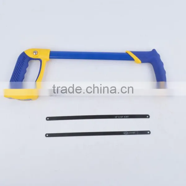 Plastic Handle Flat Functional Hacksaw Frame Double Color Plastic Handle Hacksaw photo-4