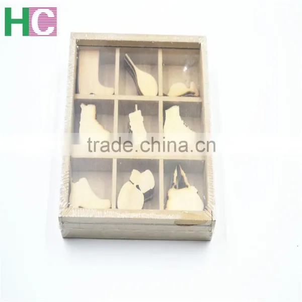 2016 Art Craft New Design Christmas Present Wooden Stamps Snow Wood Animal Piece photo-2