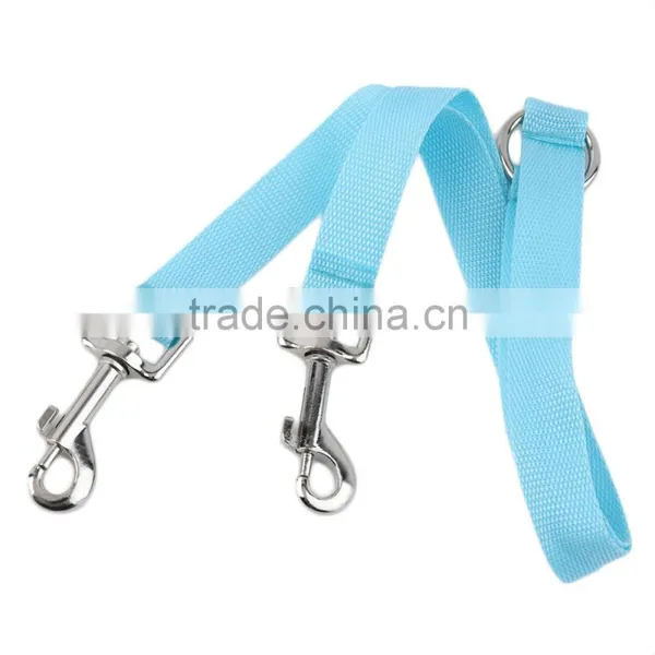 2.5*50 CM Double Head Multiple Dual Coupler 2 Way Nylon Dog Pig Pet Walking Leash Lead Collar Durable Nylon Dog Lead 2 Colors photo-6