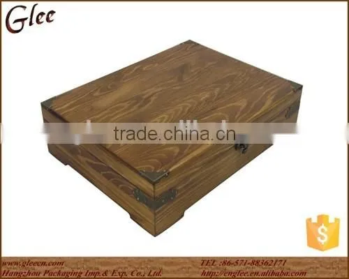 Natural Classical Wooden Tea Box With 16 Compartments photo-2