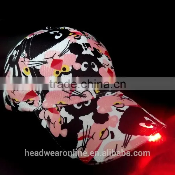 Cusotm Cheap 6 Panel LED Baseball Caps With Without Logo photo-2
