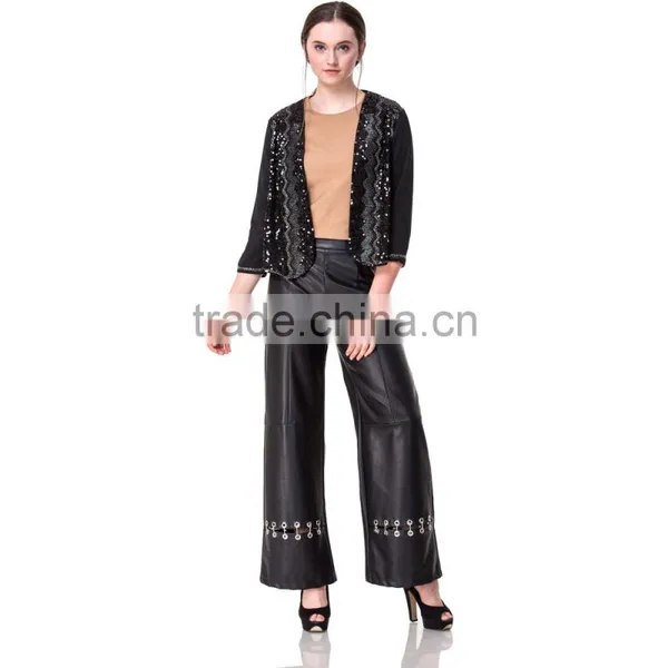 Domin Fashion Guagnzhou Factory Ladies Beading Short Coat Design photo-3