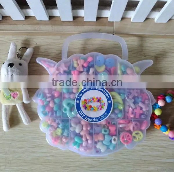 Diy Loose Beads Sets Children Jewelry Accossories Children Plastic Beads Cheap Toys Gifts for Kids photo-5