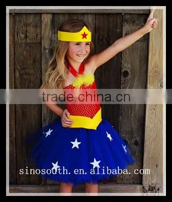 Handmade Birthday Girls Colorful Tutu Dress Lined photo-2