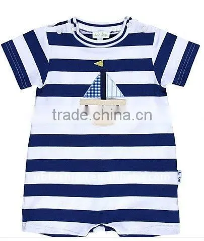 100% Cotton Fabric Striped Baby Clothes