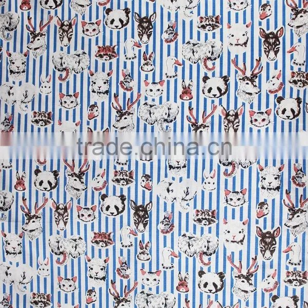Wholesale Children Clothes Animals Woven Fabric High Quality 100% Cotton Textile Fabric photo-6