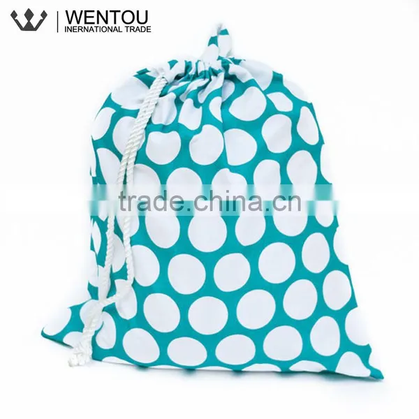 Newest Monogram Chevron Polka Dot Cotton Laundry Bag photo-4