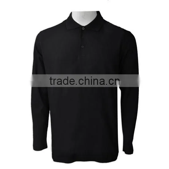 Long Sleeve Knit Shirt Collars For Polo Shirt for Men 100% Cotton photo-2