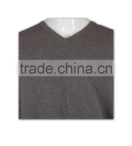 ISO9001/BSCI Manufature Loose V-neck Mens Grey Cardigan Sweater photo-6
