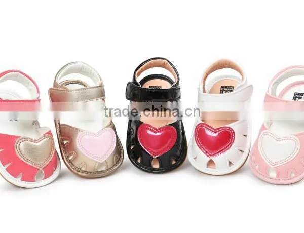 Heart Design Leather Baby Shoes, Leather Sandals for Baby photo-3