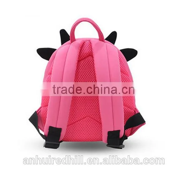 R1912H Children School Bags Waterproof 3D Cow Cartoon Animal Backpack Girls Kids Backpacks Kindergarten School Bag photo-3