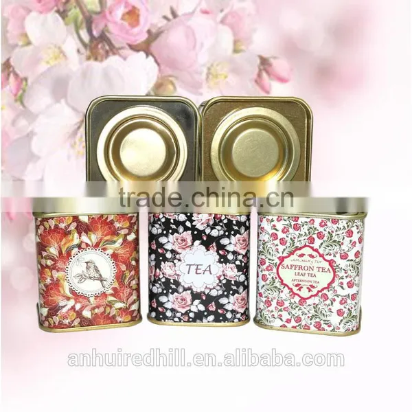 R1803H Metal Square Tea Caddy photo-2