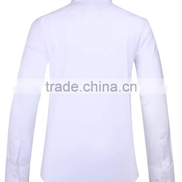 2017 Lastest Style Men Office Long Sleeves Shirts Solid Color photo-4