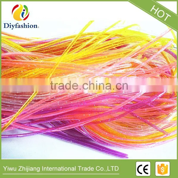 High Quality DIY Round Hollow Knit Plastic PVC Scoubidou Strings photo-4