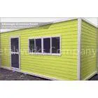 Expandable Prefab Container House With Steel Sheet Roof and EPS Sandwich Wall 50mm