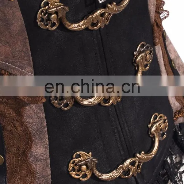 Steam Punk Open Bust Top Corset photo-4