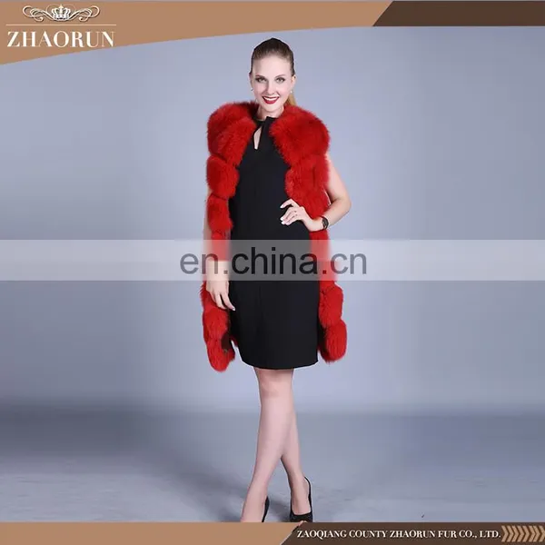 Buy Wholesale From China 1 Kg Red Fox Fur Vest Plus Size Furs Coats photo-3