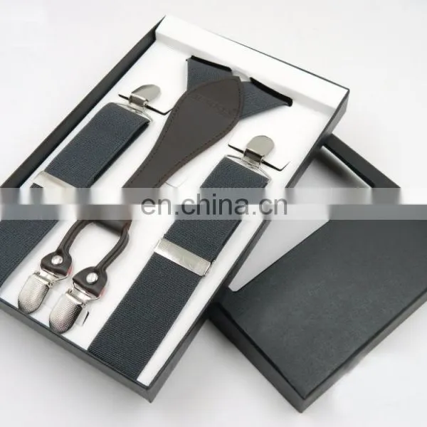 High Quality Elastic Suspender With Metal Clips