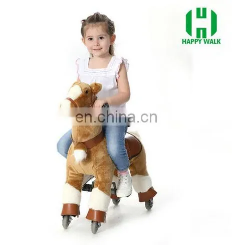 HI 2017 Hot Sale Mechanical Plush Ride on Horse Toy Pony for Kids photo-2