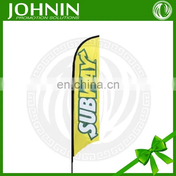 Promotional Advertising Custom Fabric Knitted Polyester Feather Flag photo-6