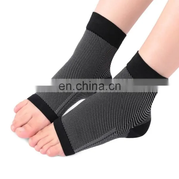 Copper Compression Recovery Foot Sleeves Plantar Fasciitis Support Socks#YLW-03 photo-5
