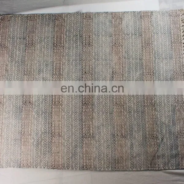 Indian Cotton Hand Tufted Carpet Rugs Handmade Wool Carpet