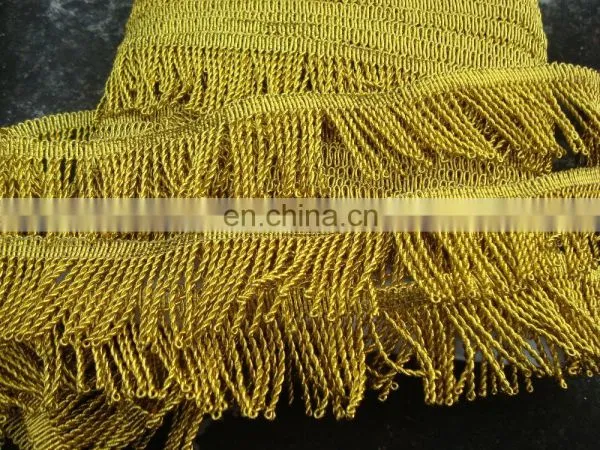 Metallic New Design Curtain Tassel Fringe - Decorative Tassels Fringe With Trimming photo-3