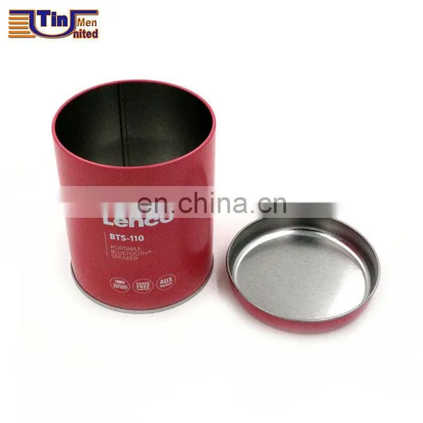 Small Round Metal Tinplate Tea Tin Box photo-2