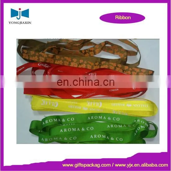 customized printed grosgrian ribbon for promotional lanyard