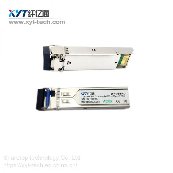 1 штука модуль трансиверного оптического волоконного кабеля WDM SFP с длиной связи 3 км