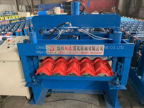 Double Layer Galvanized Roofing Sheet Roll Forming Machine photo-3