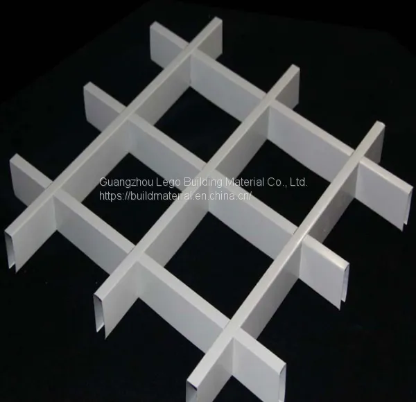 Aluminium grille ceiling Aluminum Open Cell Grill Ceiling photo-4