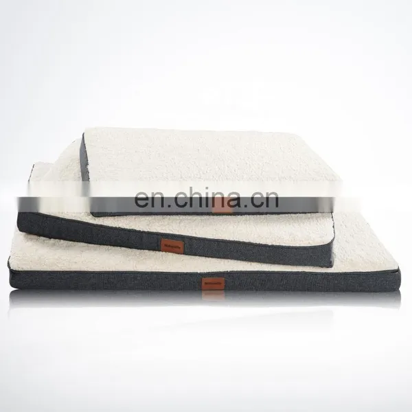 Comfy Portable Indestructible Grey L XL Raised Dog Pet Mat Bed With Private Label photo-7