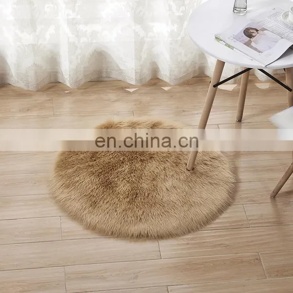 Fashion Long Hair Pile Acrylic Polyester Synthetic Sheepskin Carpets,Imitation Wool Carpet, Faux Fur Carpet photo-6